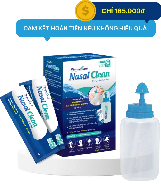 Bình và Muối PlasmaKare Nasal Clean